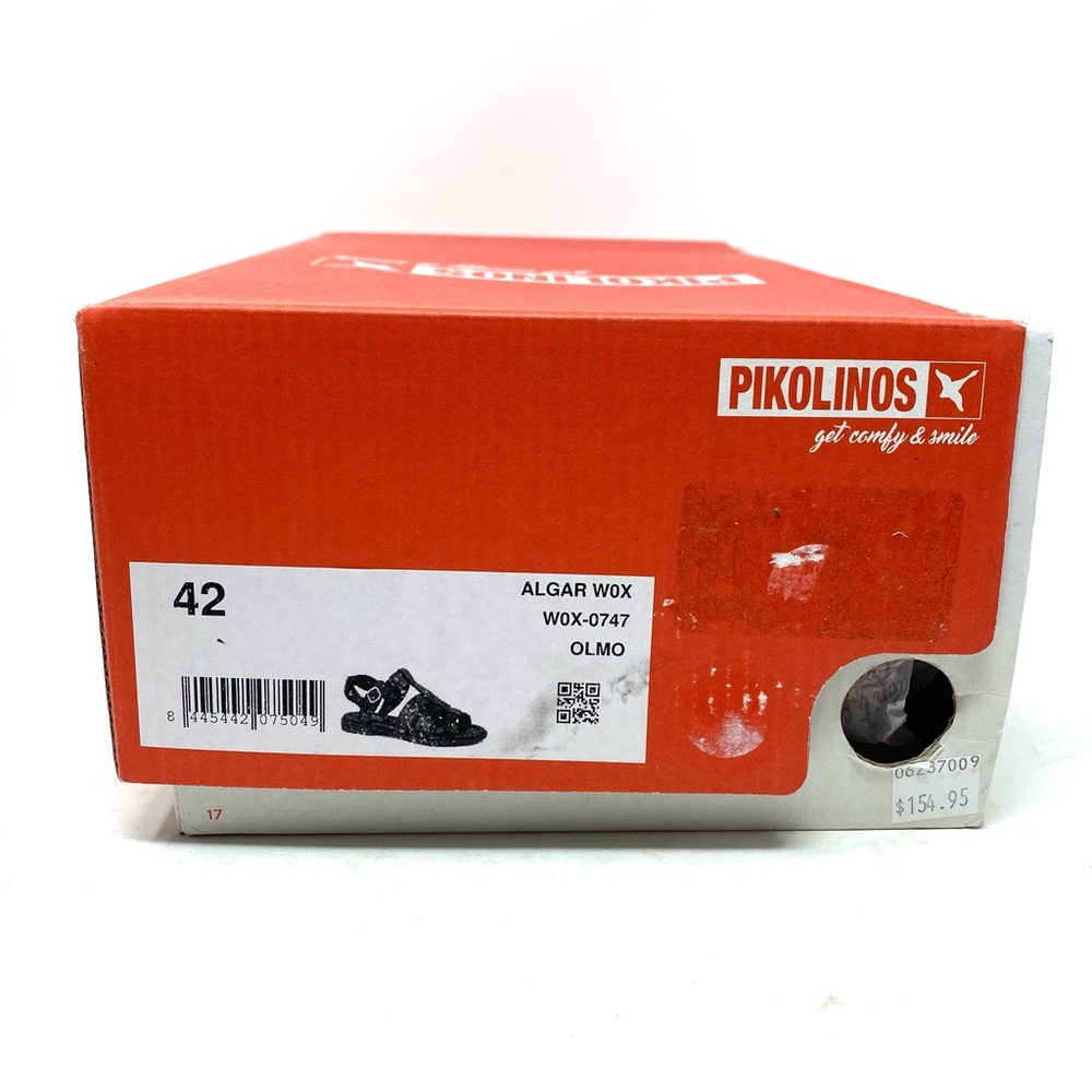 Pikolinos Algar Olmo Brown Leather Flat Sandals Size 42 New in Box - Picture 7 of 7